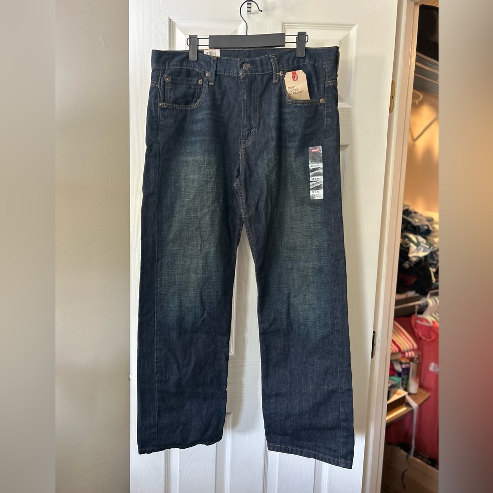 New W/Tags Mens Levi 569 Loose Strait Jeans. 32x30
